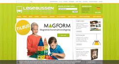 Desktop Screenshot of legebussen.dk